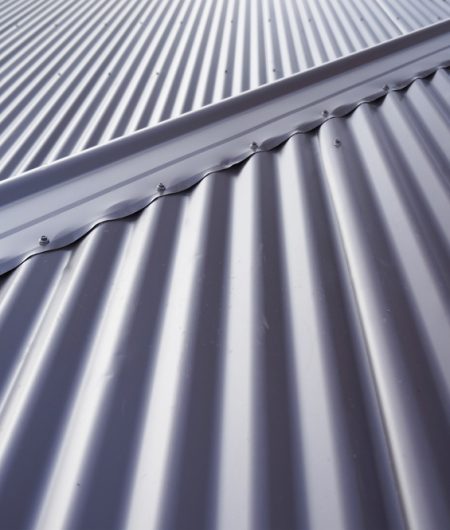 Metal colourbond roof in blue-gray colour - Plumbing & Gasfitting Services in Dubbo, NSW