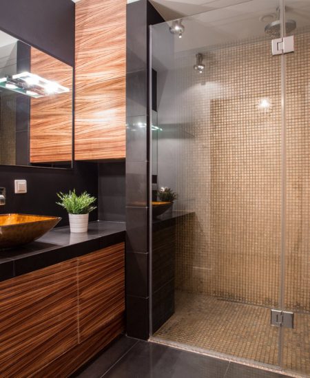 New modern bathroom with fancy shower on the wall - Plumbing & Gasfitting Services in Dubbo, NSW
