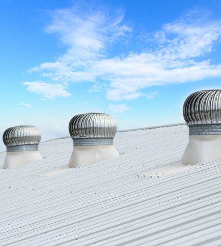 Air ventilator on the roof of factory - Plumbing & Gasfitting Services in Dubbo, NSW